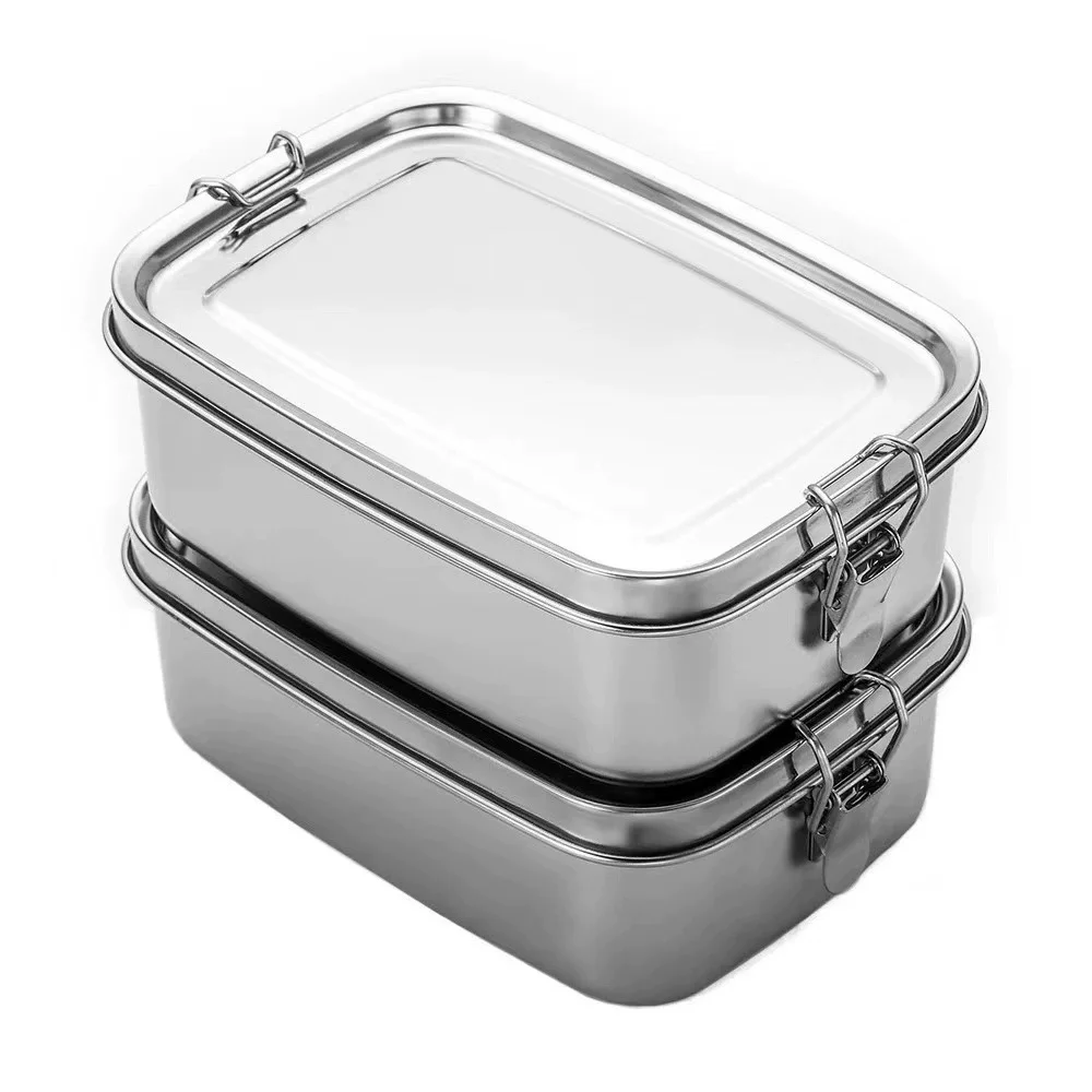 Meal Prep Lunch Boxes - กล่องอาหารกลางวันสแตนเลสสําหรับเด็กและผู้ใหญ่,กล่องเบนโตะป้องกันการรั่วแบบพกพา,อาหารท่องเที่ยวภาชนะเตรียมอาหารเครื่องล้างจานปลอดภัย