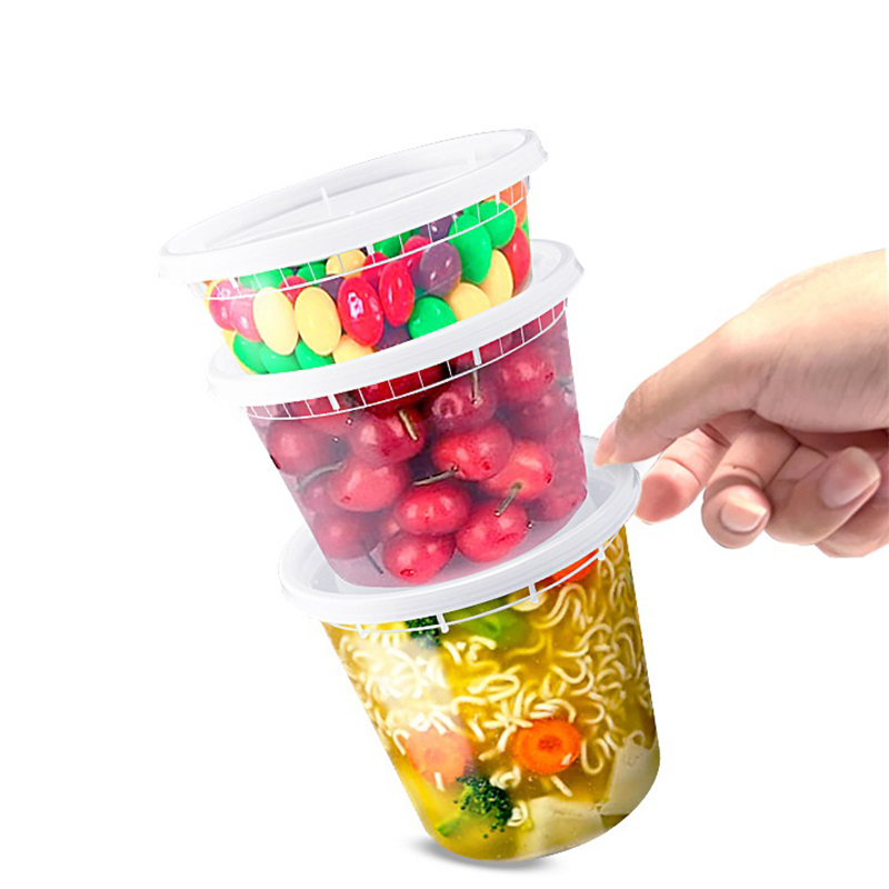 Meal Prep No Microwave - กล่องเก็บอาหารใสเกรดอาหารปลอดสาร BPA พร้อมฝาปิด 10 ชิ้น –