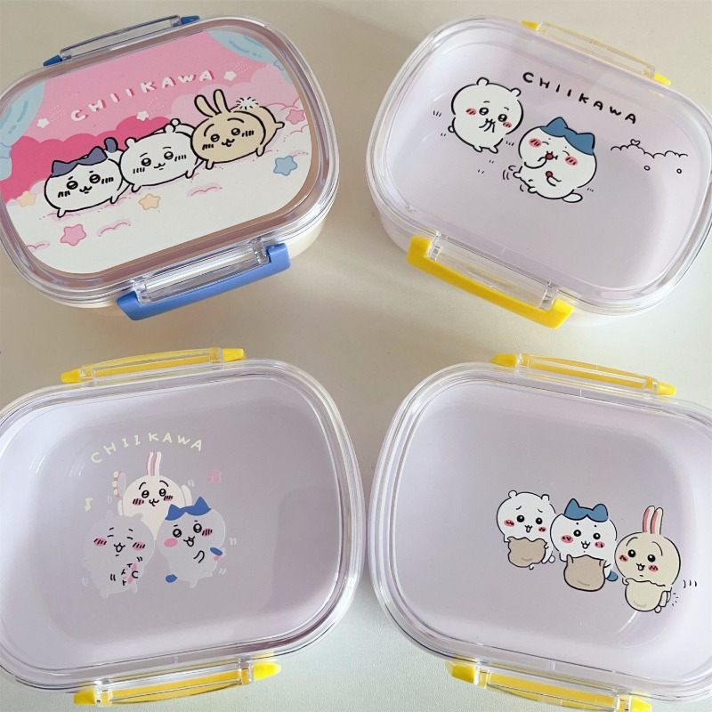 Meal Prep No Microwave - กล่องข้าวพกพา ชิคคาวะ ทนความร้อน ใช้กับไมโครเวฟได้ ป้องกันการรั่วซึม กล่องเบนโตะ