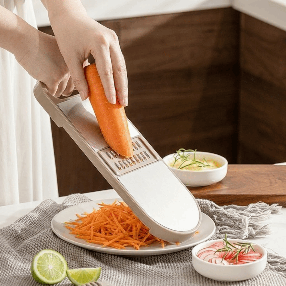 เครื่องตัดผักแบบมือหมุนพร้อมที - Meal Prep Manual บทวิจารณ์และราคา
