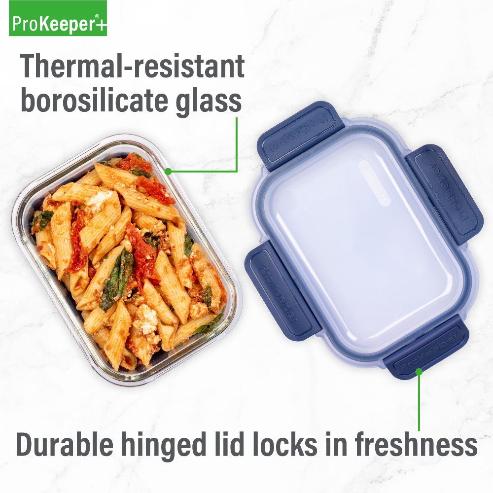 ภาชนะเก็บอาหารแก้วขนาด 2.8 คัพ - Meal Prep Lunch Boxes บทวิจารณ์และราคา