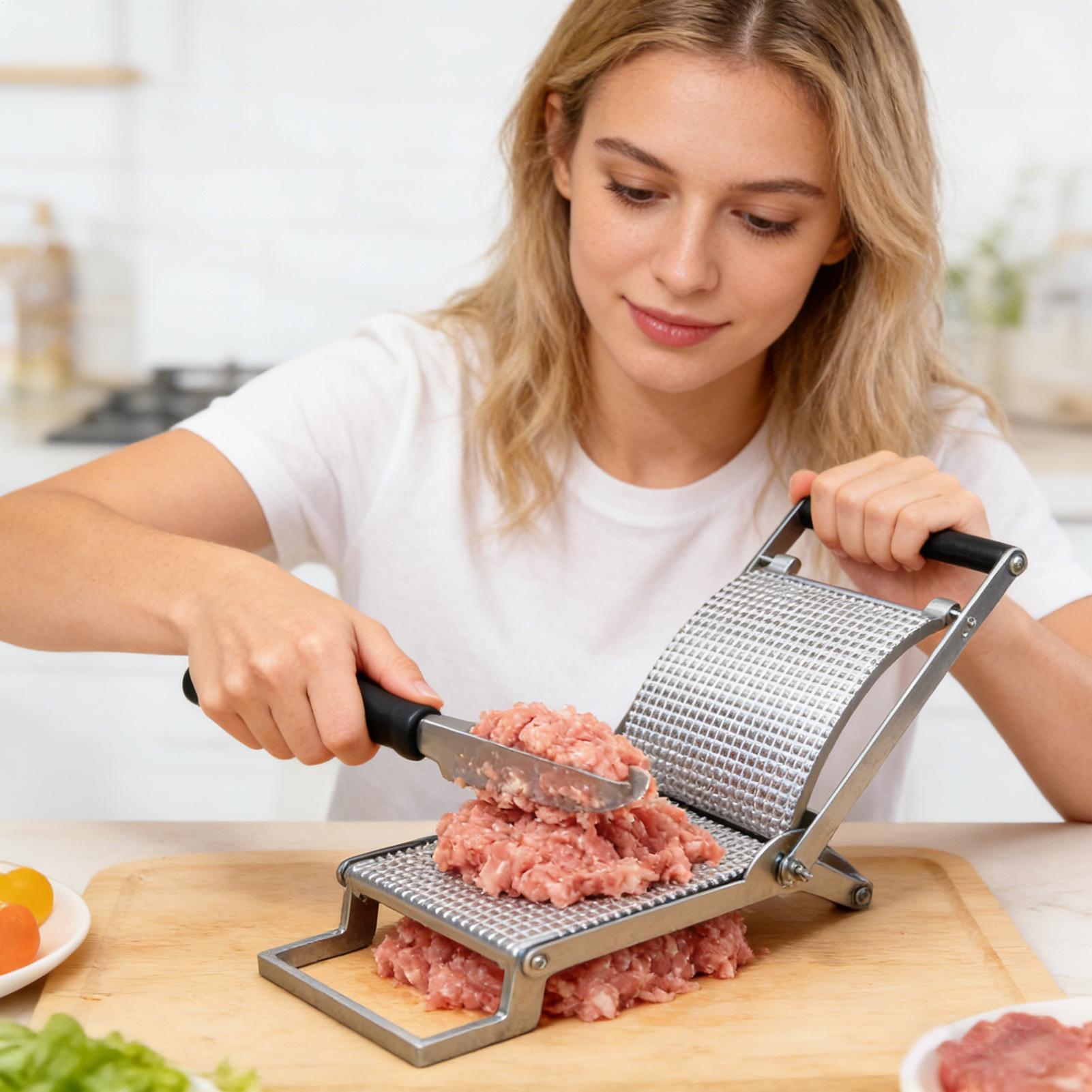 เครื่องนวดเนื้อสแตนเลสแบบใช้มื - Meal Prep Manual บทวิจารณ์และราคา