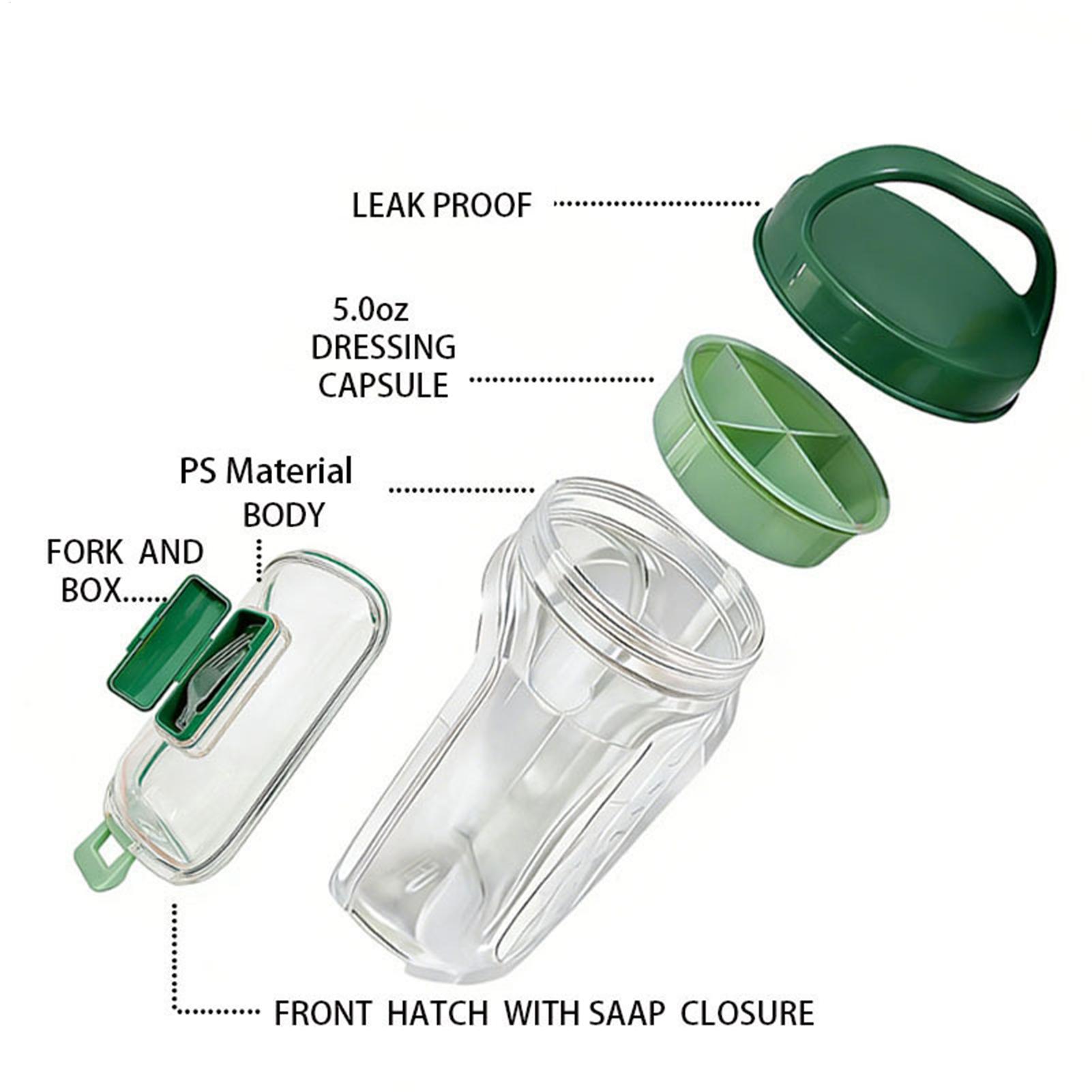 กระปุกสลัดแบบเปิดด้านข้าง 1000 - Meal Prep Gym บทวิจารณ์และราคา