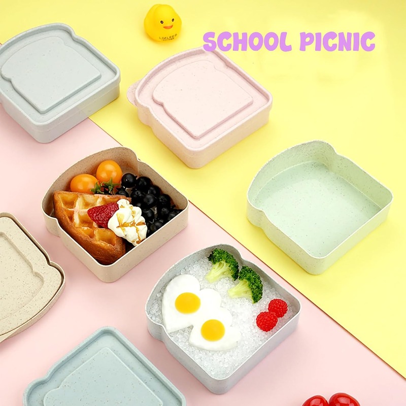กล่องใส่อาหารแบบแซนวิช 1/4 ชิ้ - Meal Prep Lunch Boxes บทวิจารณ์และราคา