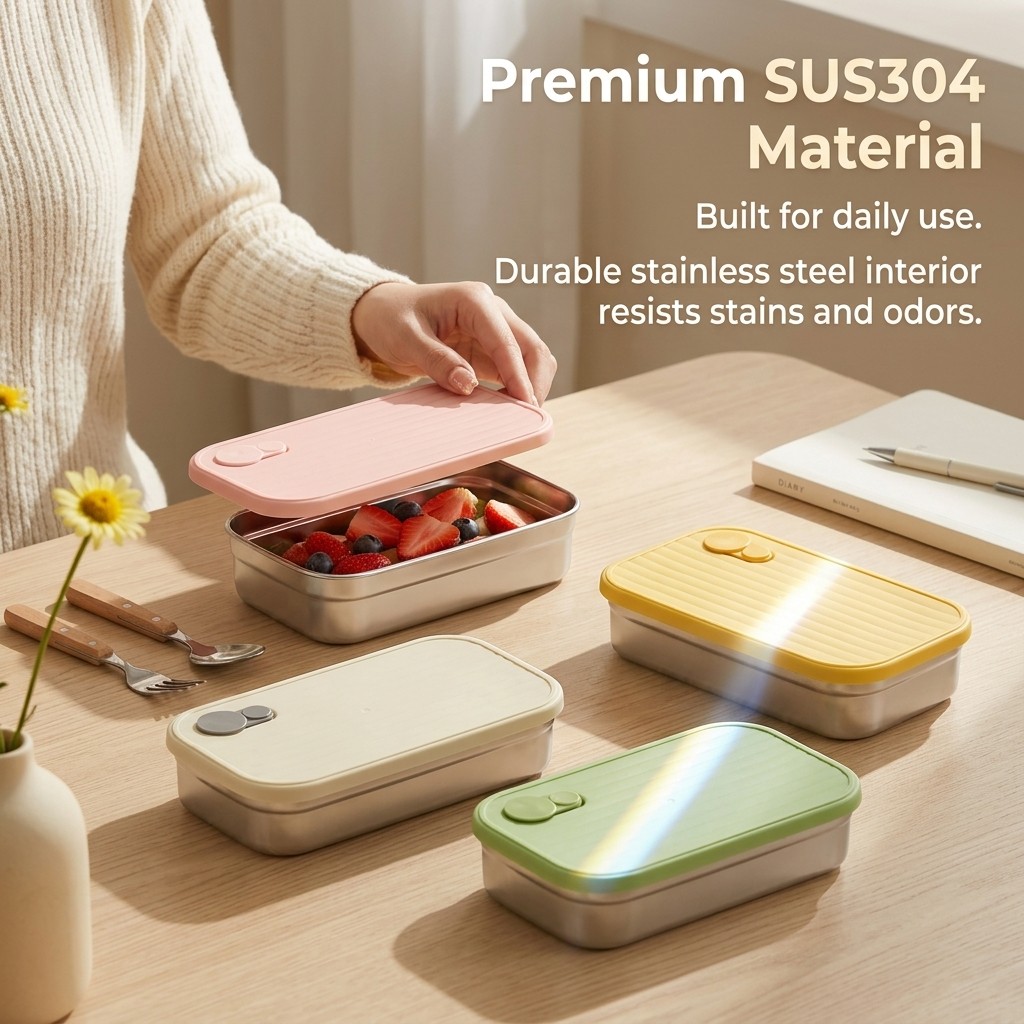 กล่องอาหารกลางวันสแตนเลส กล่อง - Meal Prep Lunch Boxes บทวิจารณ์และราคา
