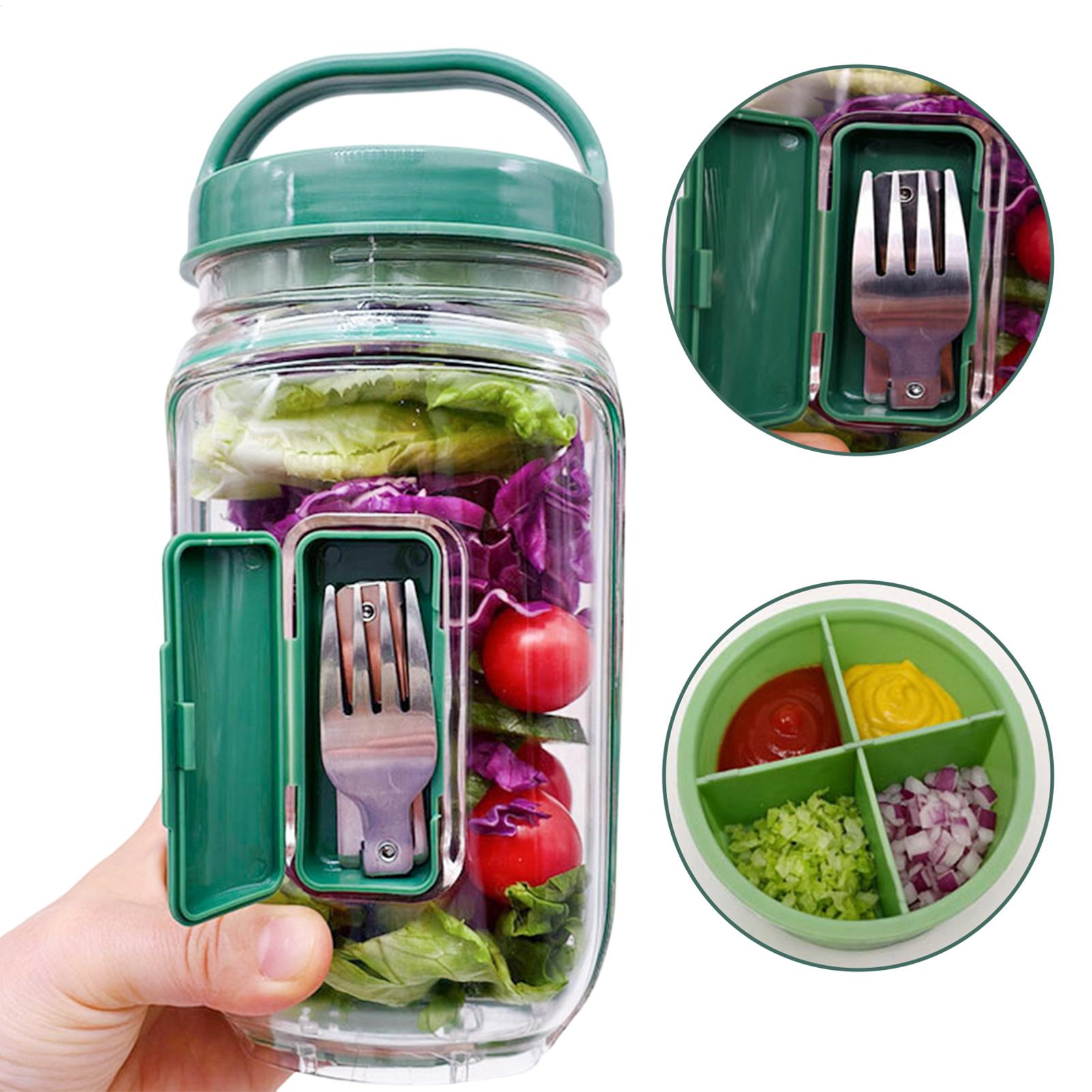 กระปุกใส่สลัดแบบเปิดด้านข้าง 1 - Meal Prep Gym บทวิจารณ์และราคา