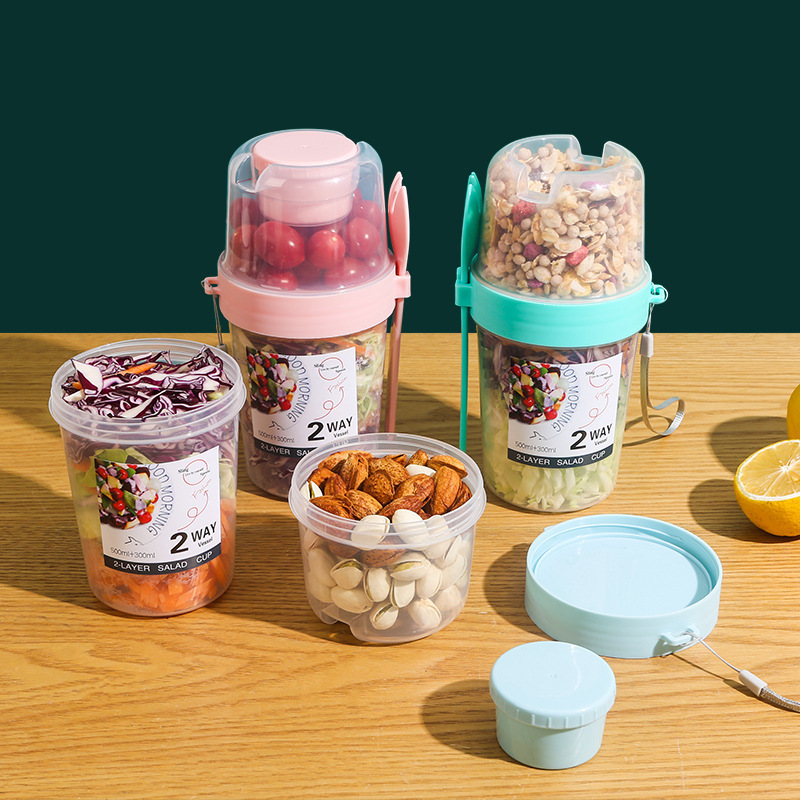 ถ้วยสลัดข้าวโอ๊ต 500 มล. + 300 - Meal Prep Gym บทวิจารณ์และราคา