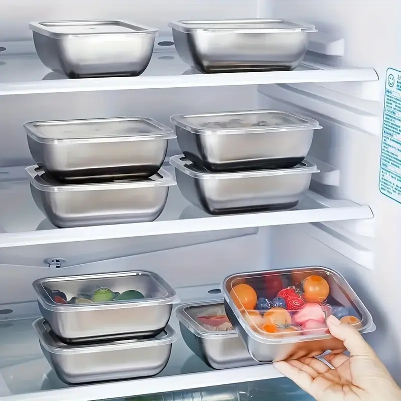 กล่องเก็บอาหารสแตนเลส 5 ชิ้น ก - Meal Prep Lunch Boxes บทวิจารณ์และราคา