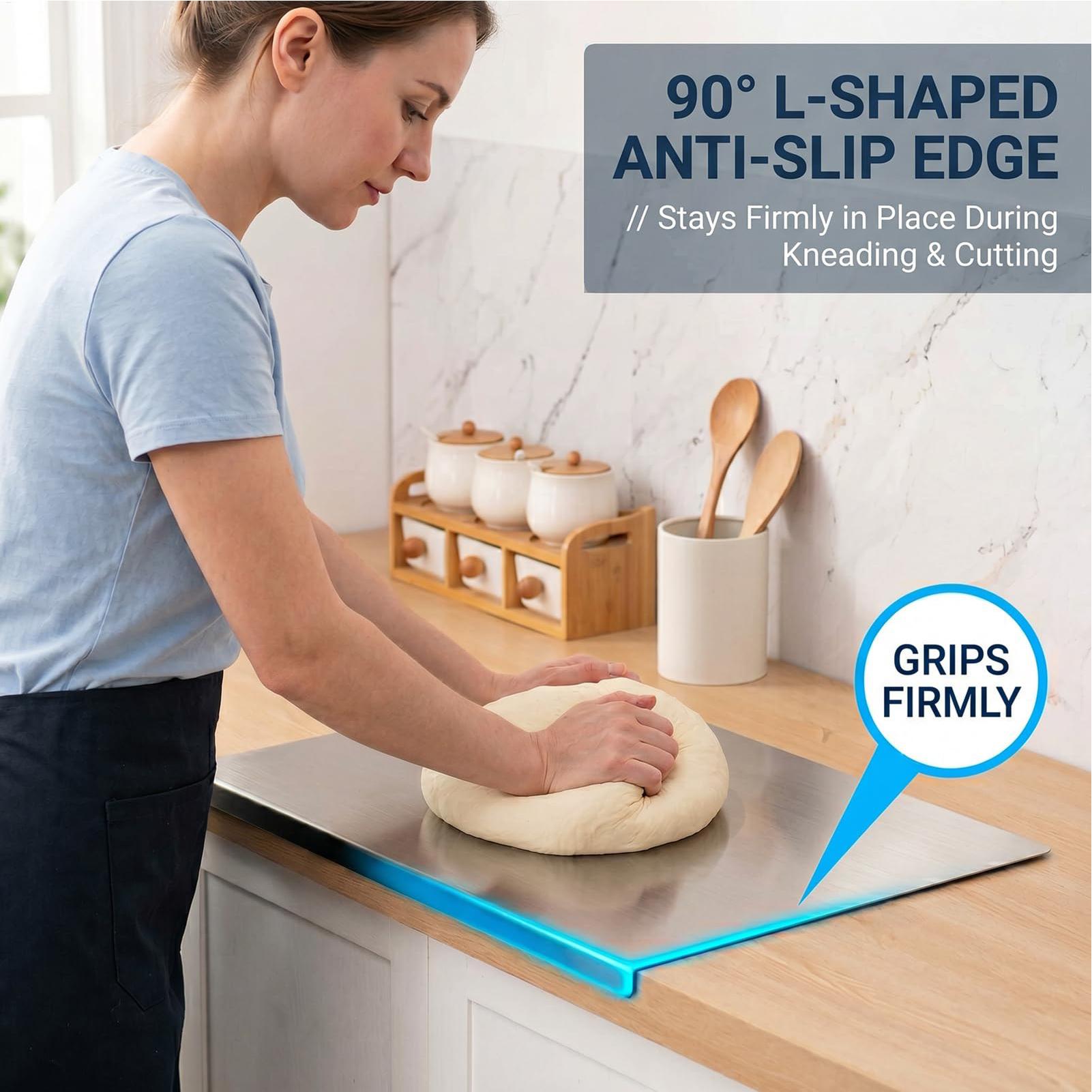 เขียงสแตนเลสกันลื่น ทำความสะอา - Meal Prep Cutting บทวิจารณ์และราคา