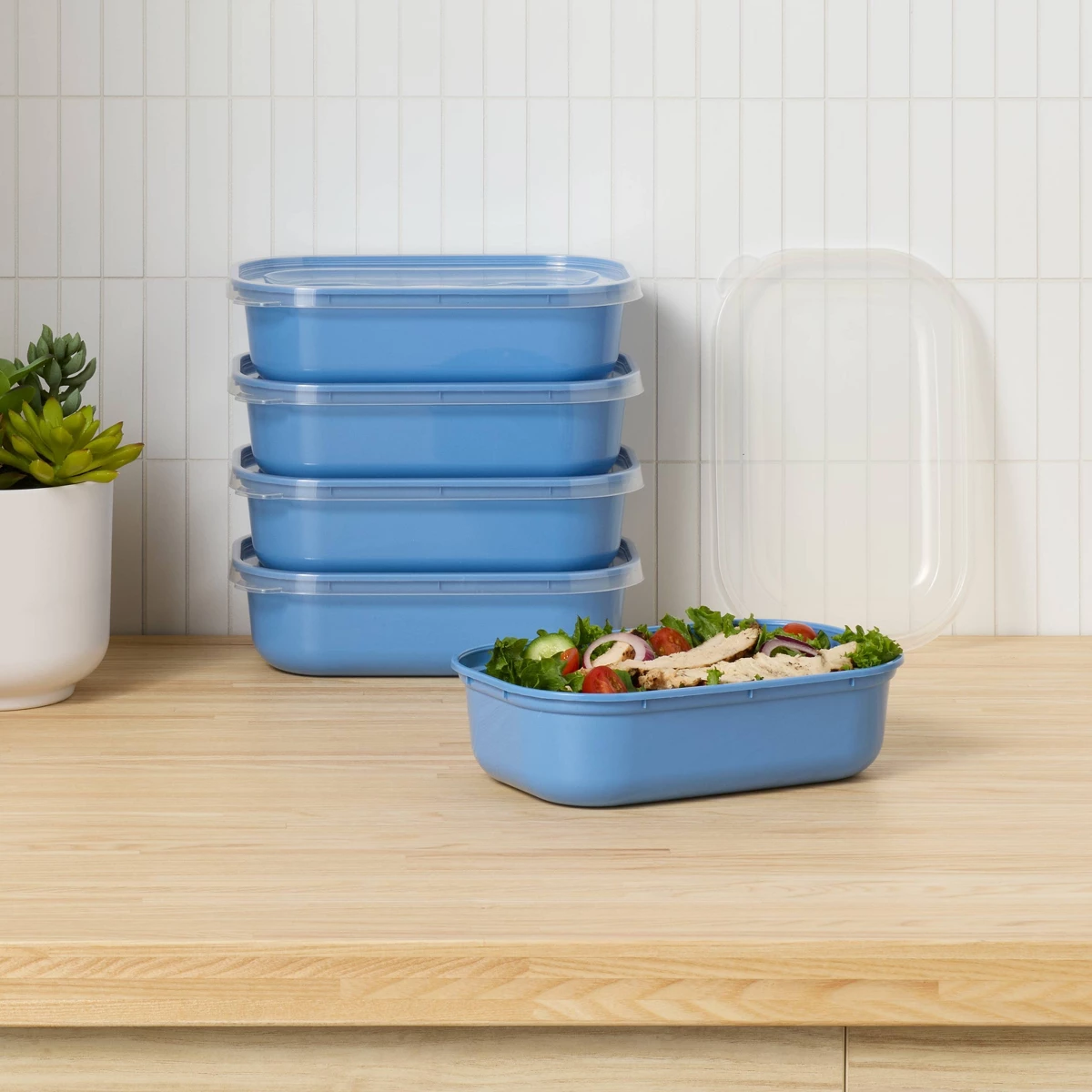 ชุดกล่องพลาสติกสำหรับเตรียมอาห - Meal Prep Lunch Boxes บทวิจารณ์และราคา