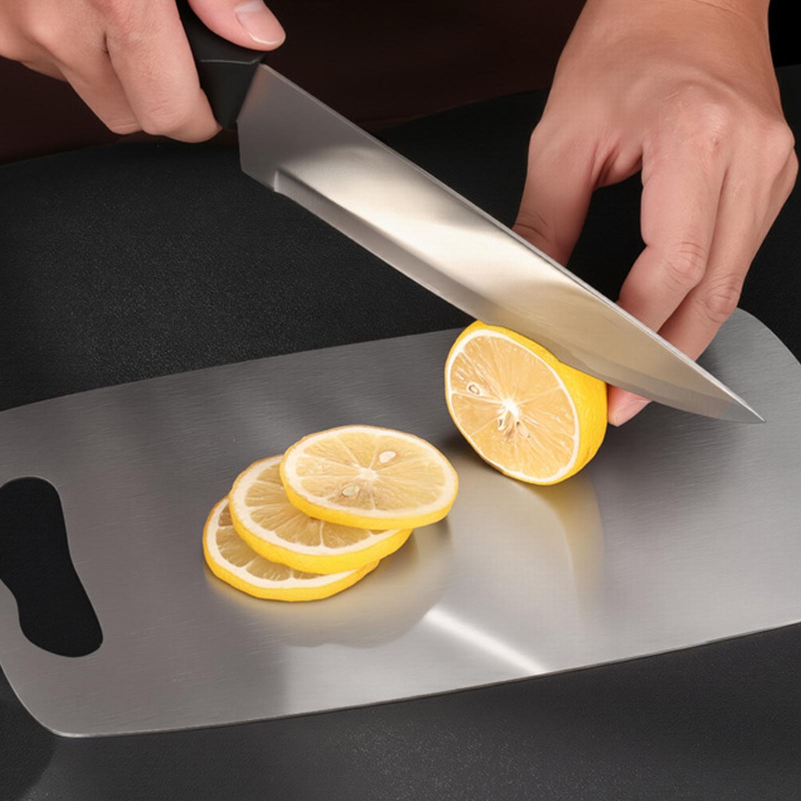 เขียงสแตนเลสแบบสองด้าน อุปกรณ์ - Meal Prep Cutting บทวิจารณ์และราคา