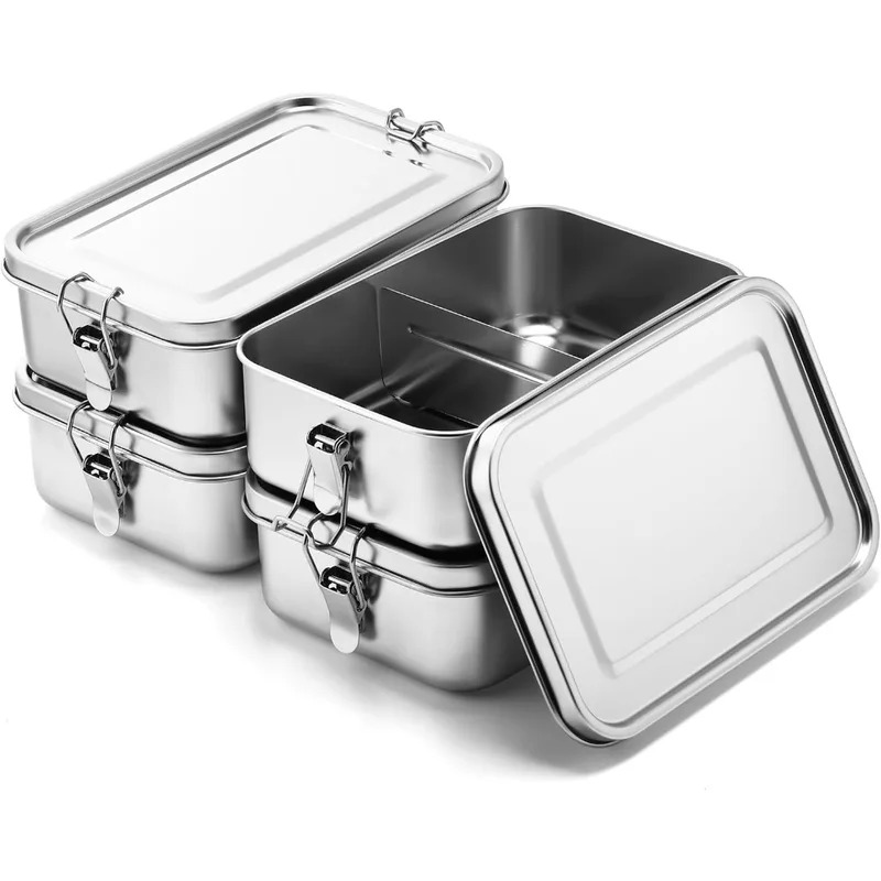 กล่องอาหารกลางวันสแตนเลส 304 ข - Meal Prep Lunch Boxes บทวิจารณ์และราคา