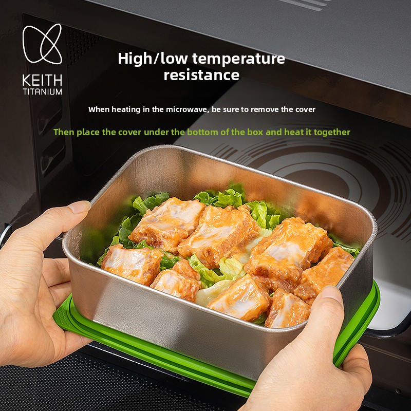 กล่องอาหารกลางวันไทเทเนียมบริส - Meal Prep No Microwave บทวิจารณ์และราคา