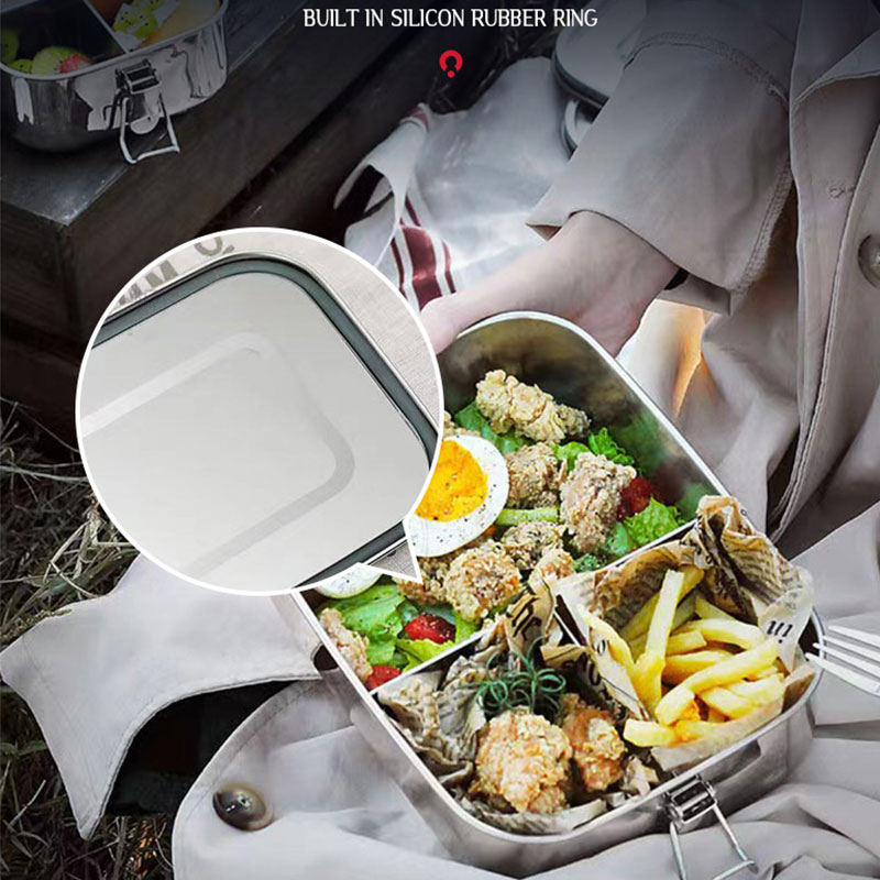 304 สแตนเลสสตีลกล่องอาหารกลางว - Meal Prep Lunch Boxes บทวิจารณ์และราคา