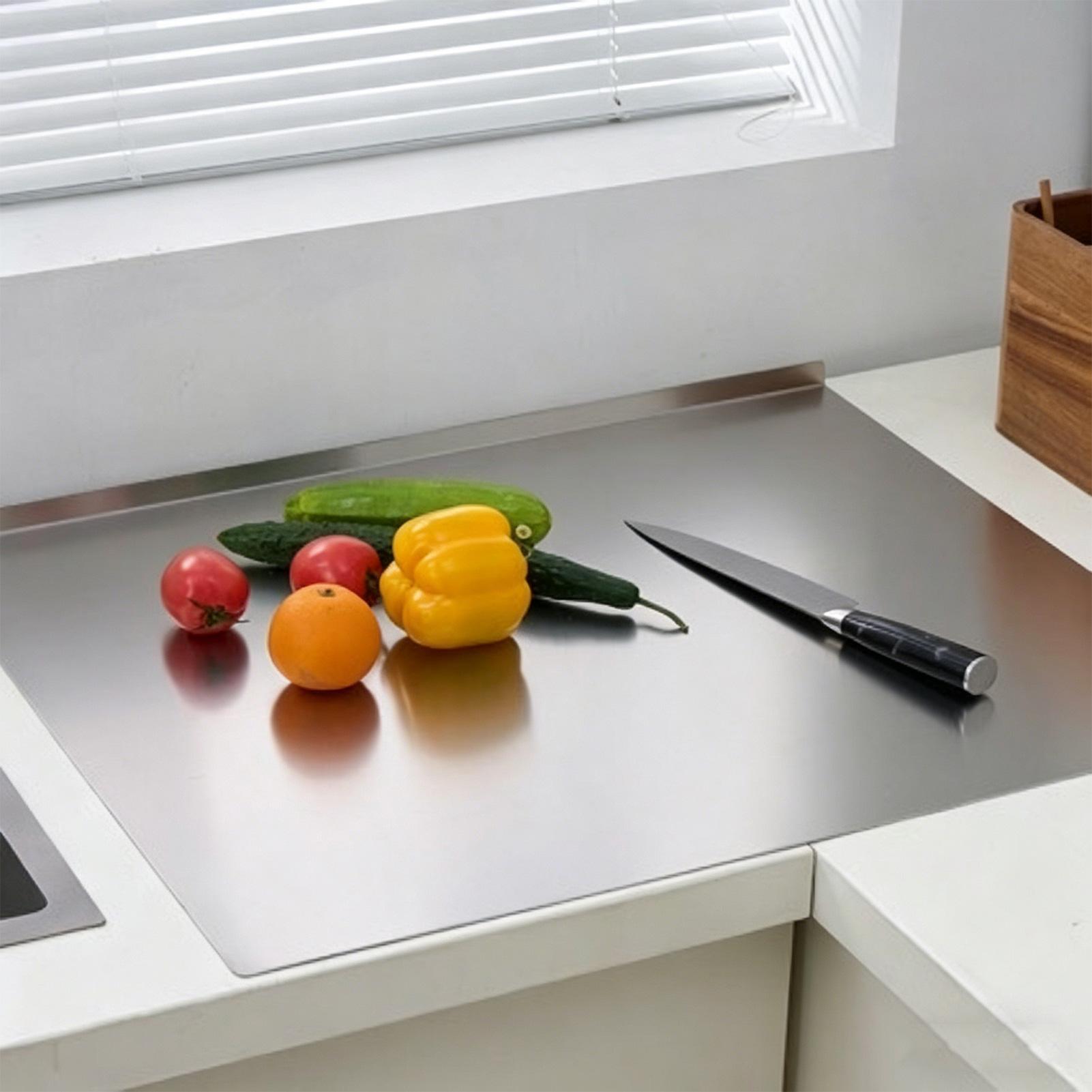 เขียงสแตนเลส ปลอดภัยสำหรับเครื - Meal Prep Cutting บทวิจารณ์และราคา