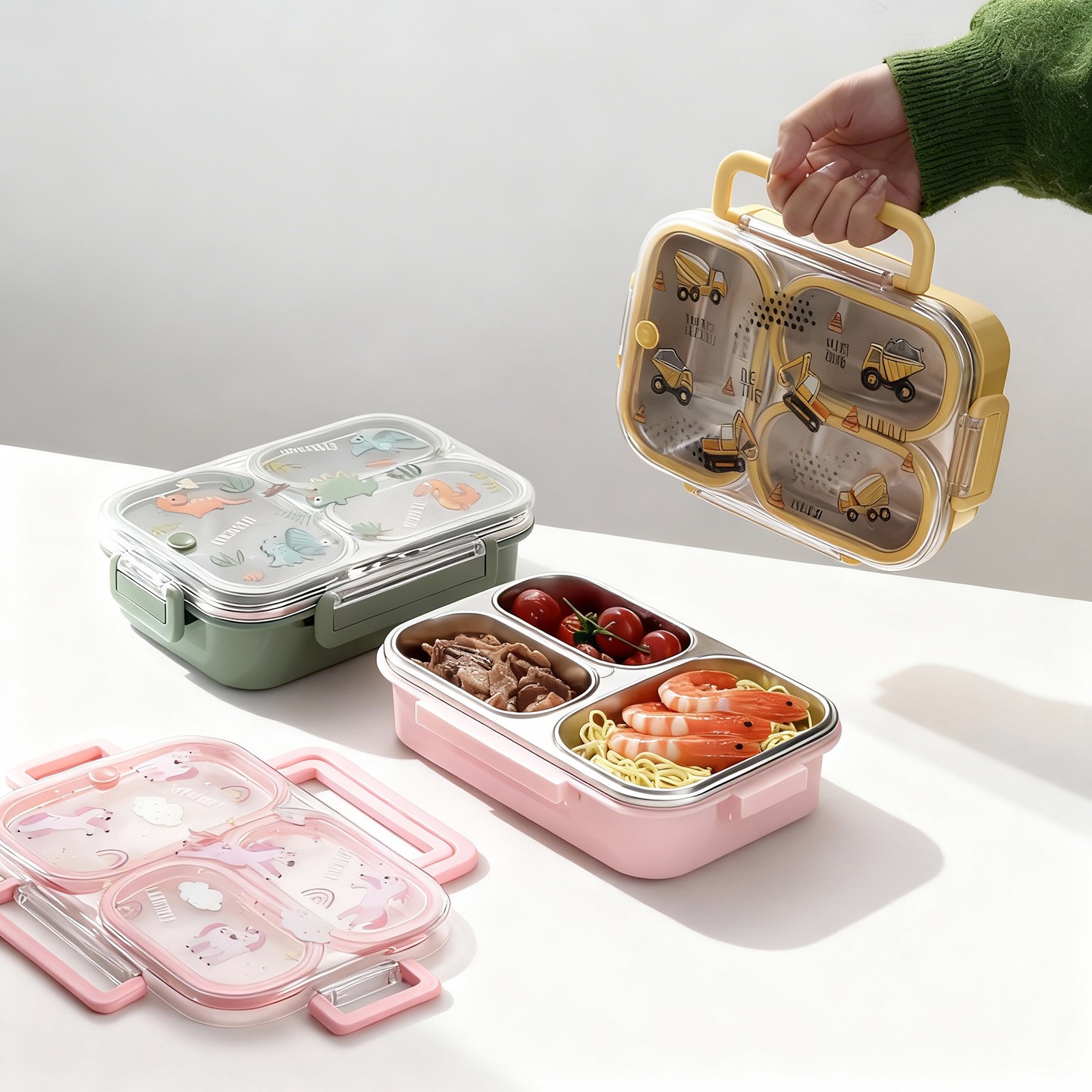 กล่องอาหารกลางวันเด็กขนาดใหญ่ล - Meal Prep Lunch Boxes บทวิจารณ์และราคา
