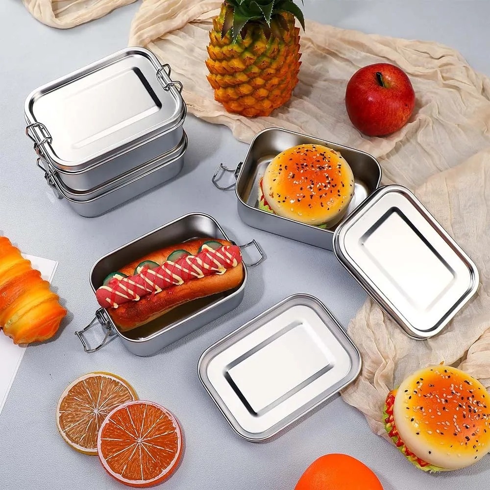 กล่องเบนโตะสแตนเลสกล่องอาหารกล - Meal Prep Lunch Boxes บทวิจารณ์และราคา